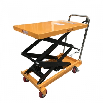 150kg Small manual adjustable height cart scissor lift