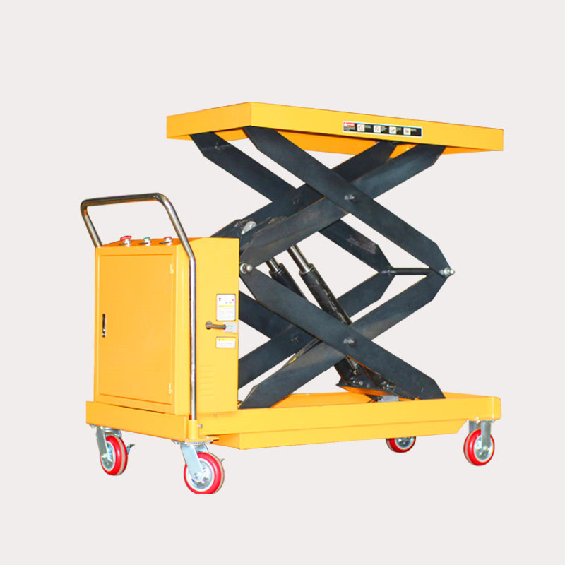 battery operated scissor lift table , pallet lift table with rollers