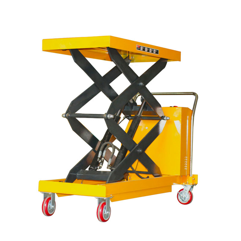 Battery Operated Scissor Lift Table Pallet Lift Table With Rollers