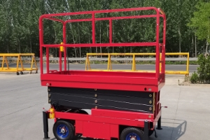 Lifting platform: equipment on a modern construction site